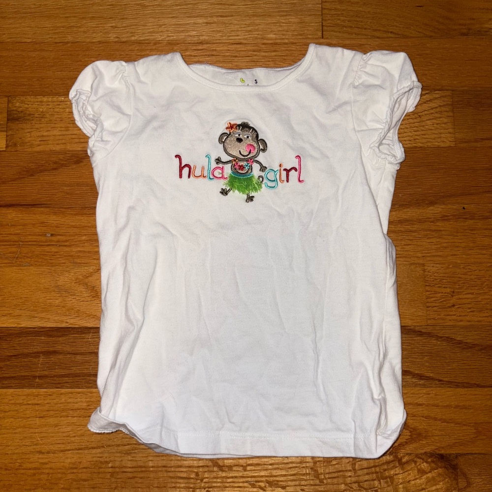 Jumping Beans White Hula Girl Tee